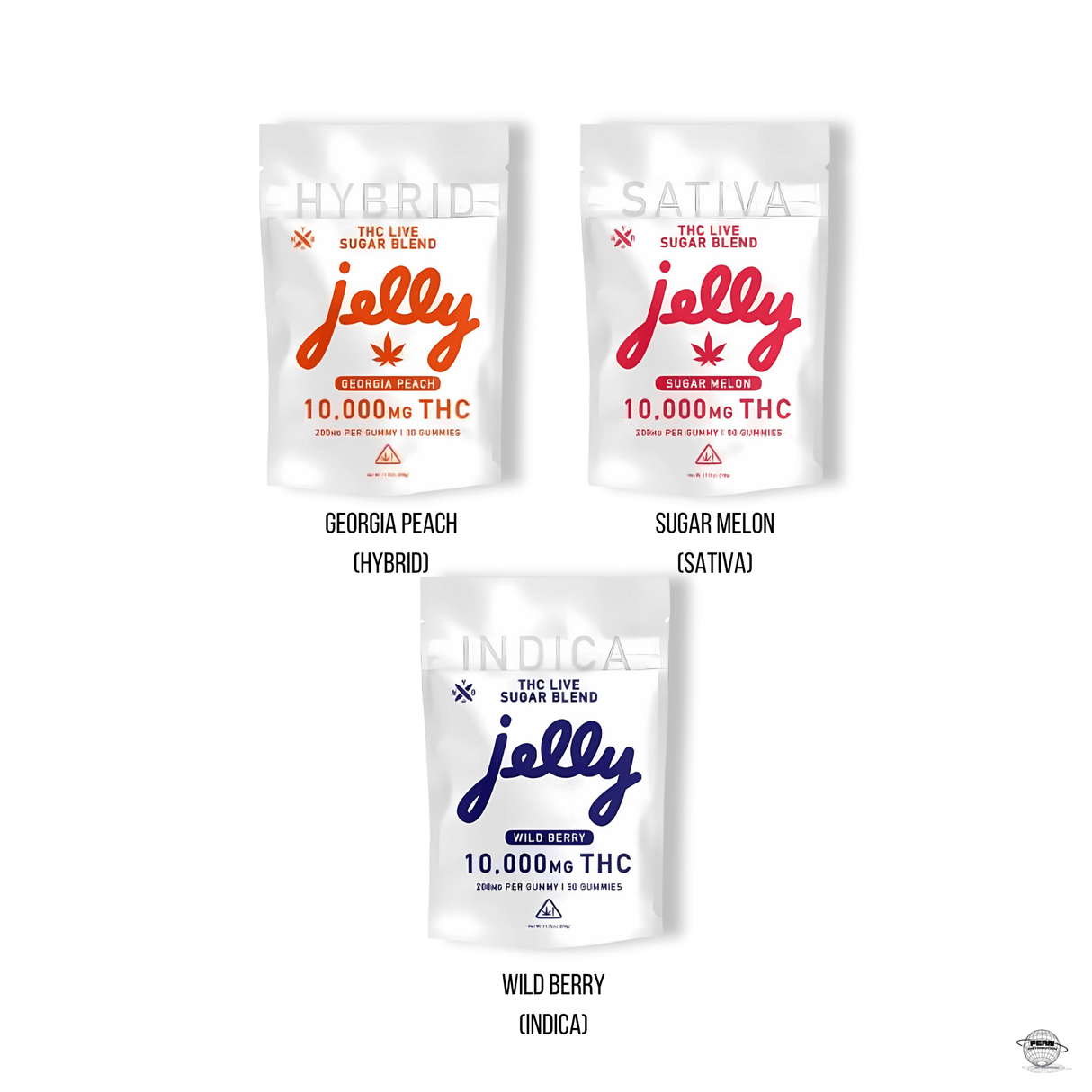 Jelly 10,000 MG THC Live Sugar Blend Gummies