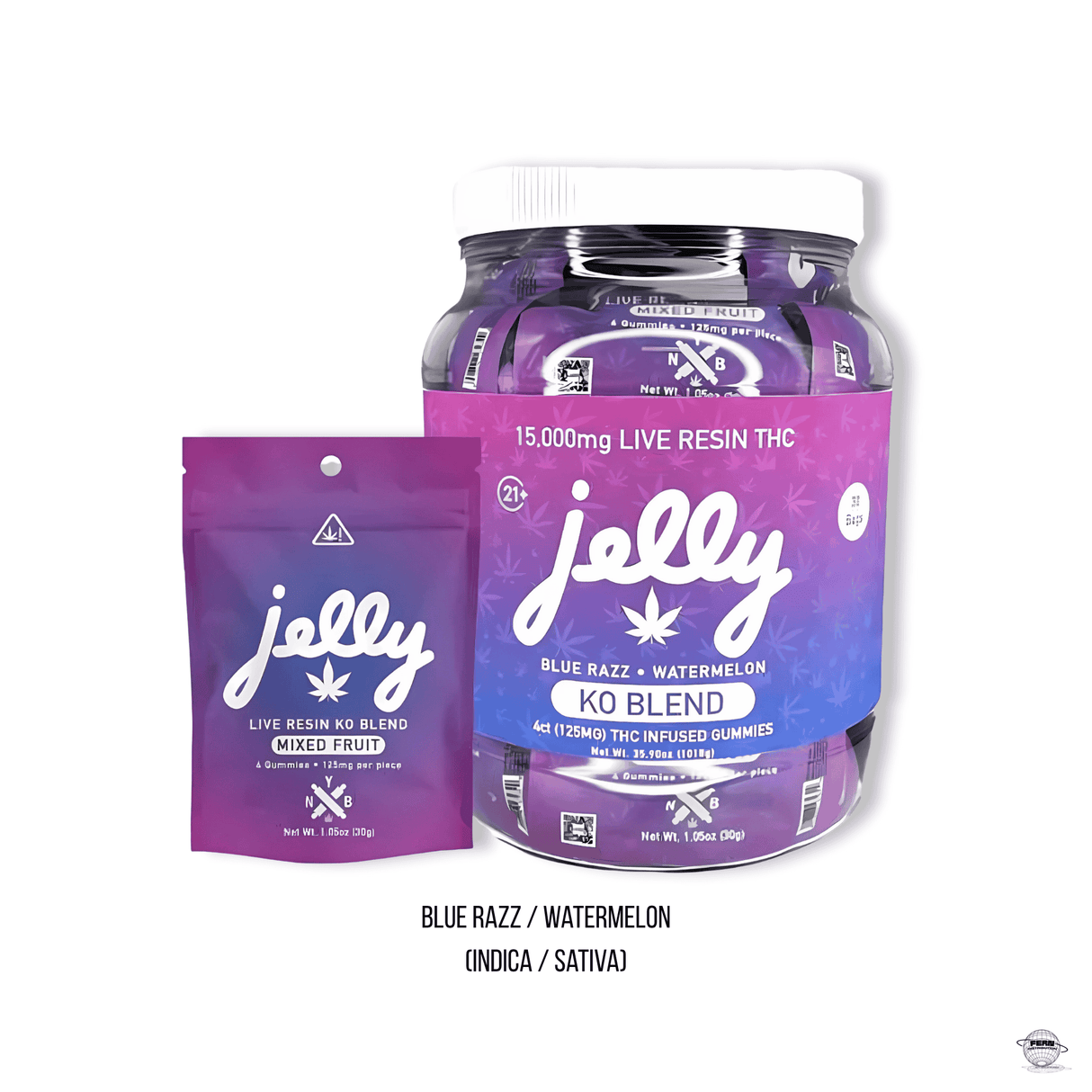 Jelly 15,000 MG KO Live Resin Blend Gummies