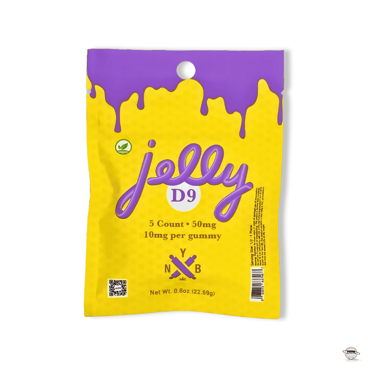 Jelly 1,500 MG Delta-9 Gummies (5ct Bags) – 10MG Per Gummy