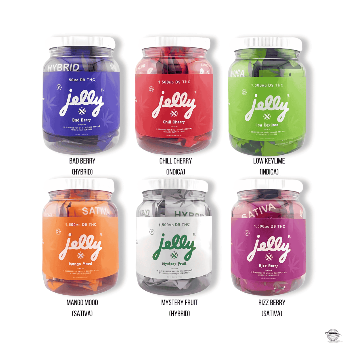 Jelly 1,500 MG Delta-9 (10) 5MG Gummies Per Bag