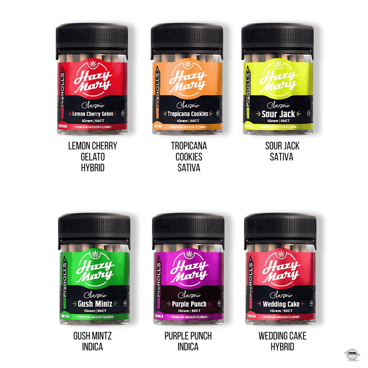 Hazy Mary Premium THCA Exotic 1G Pre-Roll – 50 Count Jar