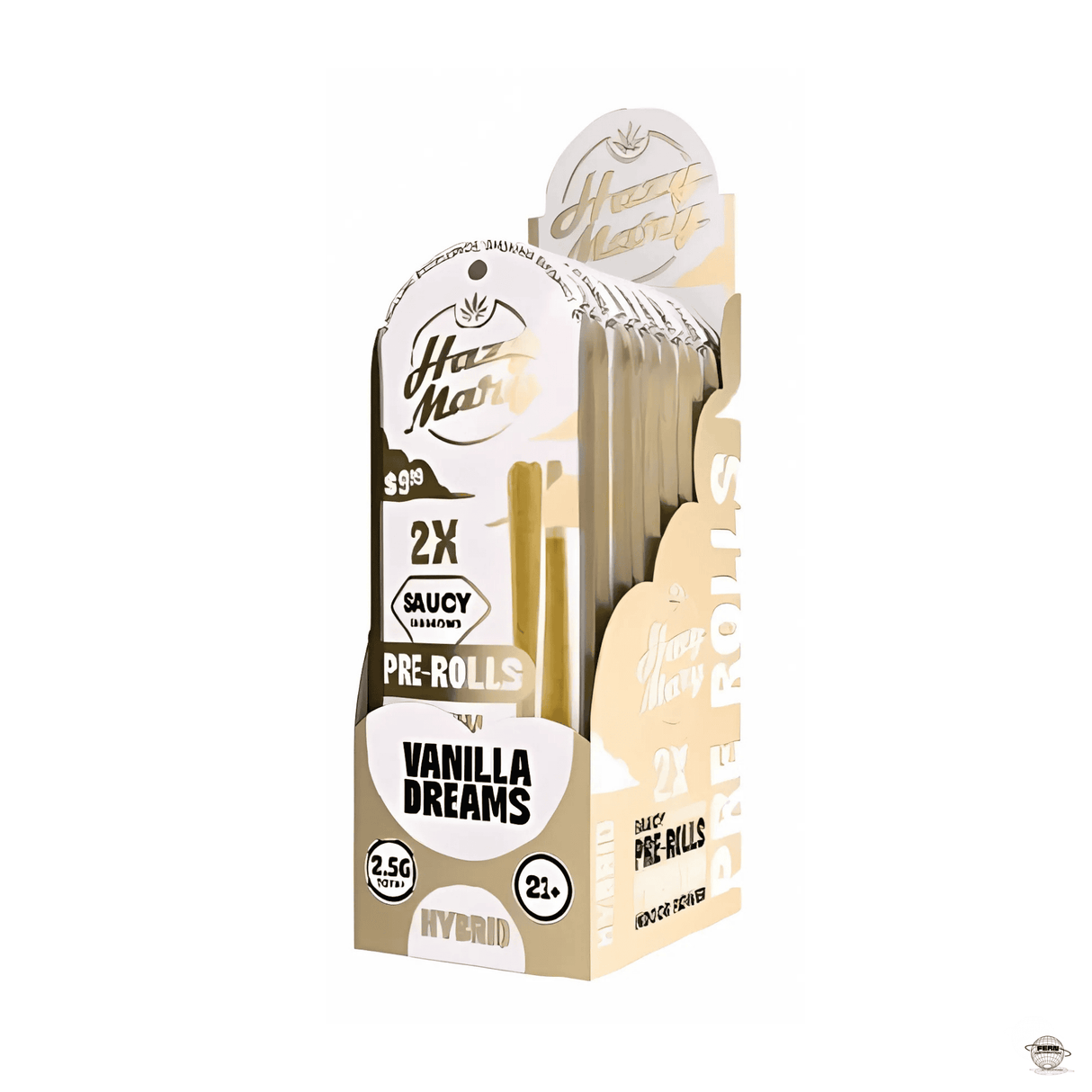 Hazy Mary Premium THCA + THCP Diamond Infused 1.25G Pre-Rolls – 2 Count Mylar | Sold in 10 Count Display