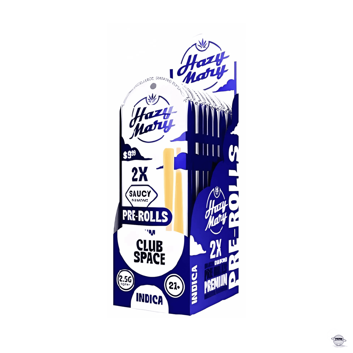 Hazy Mary Premium THCA + THCP Diamond Infused 1.25G Pre-Rolls – 2 Count Mylar | Sold in 10 Count Display
