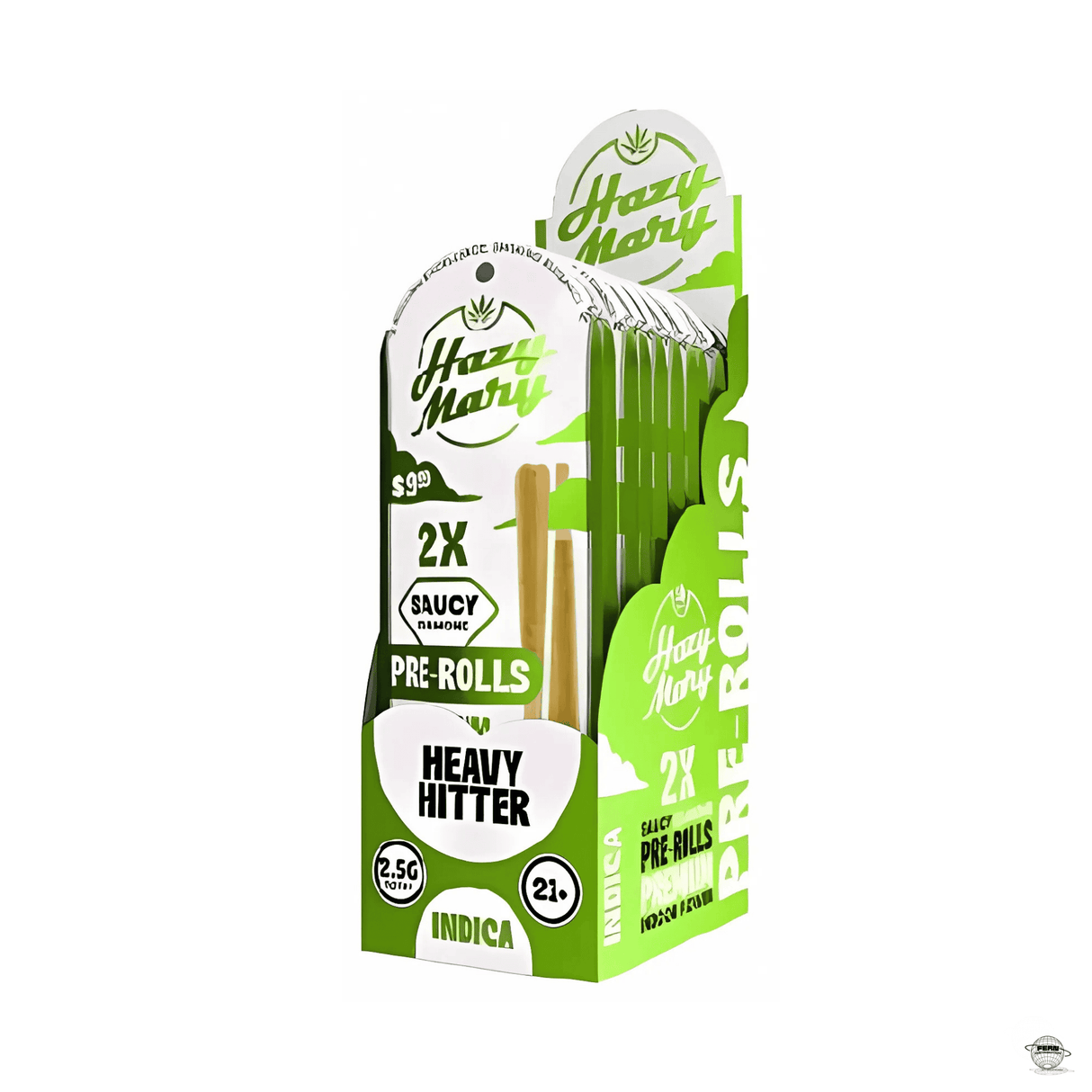 Hazy Mary Premium THCA + THCP Diamond Infused 1.25G Pre-Rolls – 2 Count Mylar | Sold in 10 Count Display