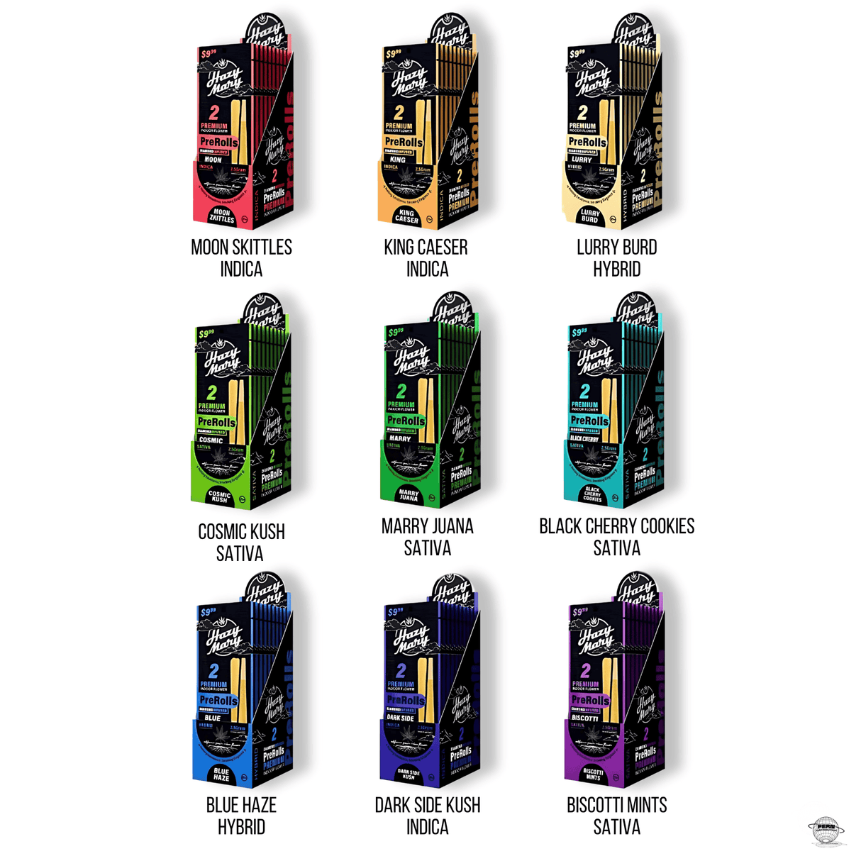 Hazy Mary Premium THCA Diamond 1.25G Pre-Roll – 2 Pack | Sold in 10 Count Display