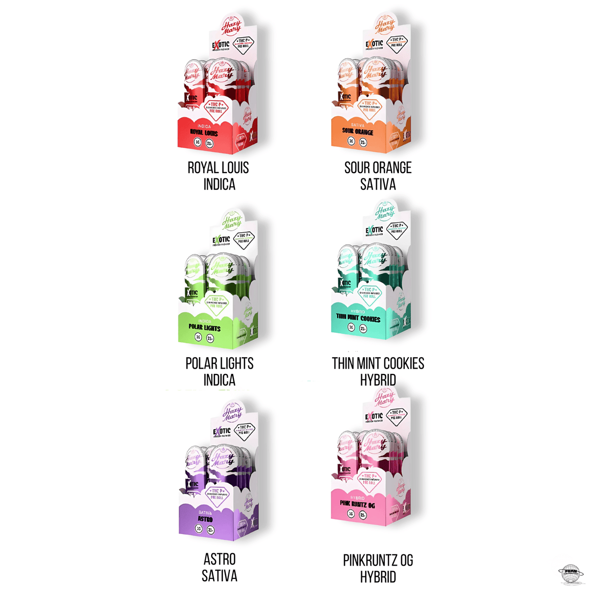 Hazy Mary Premium THCP Diamond 1G Pre-Roll – Single Count | Sold in 40 Count Display