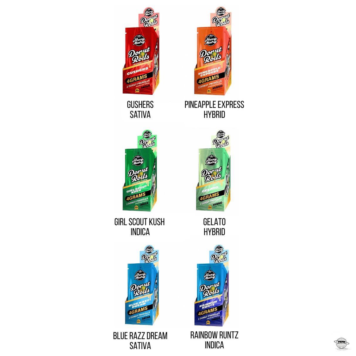 Hazy Mary Premium THCA Donut Pre-Roll – 2 Count | Sold in 10 Count Display