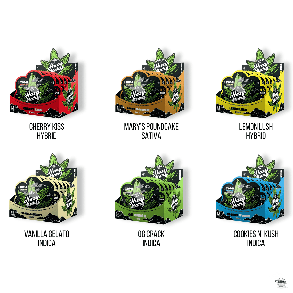 Hazy Mary Premium THCA Indoor Flower – 3.5g Mylar | Sold in 5 Count Box