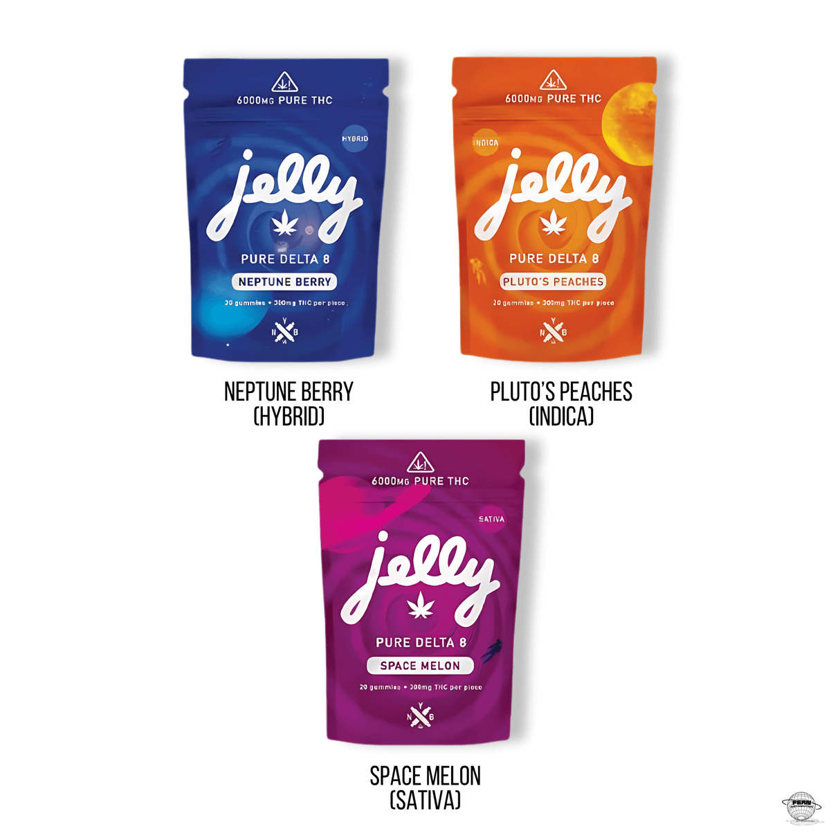 Jelly Space Series – 6,000MG D8 Gummies (300MG Per Gummy)