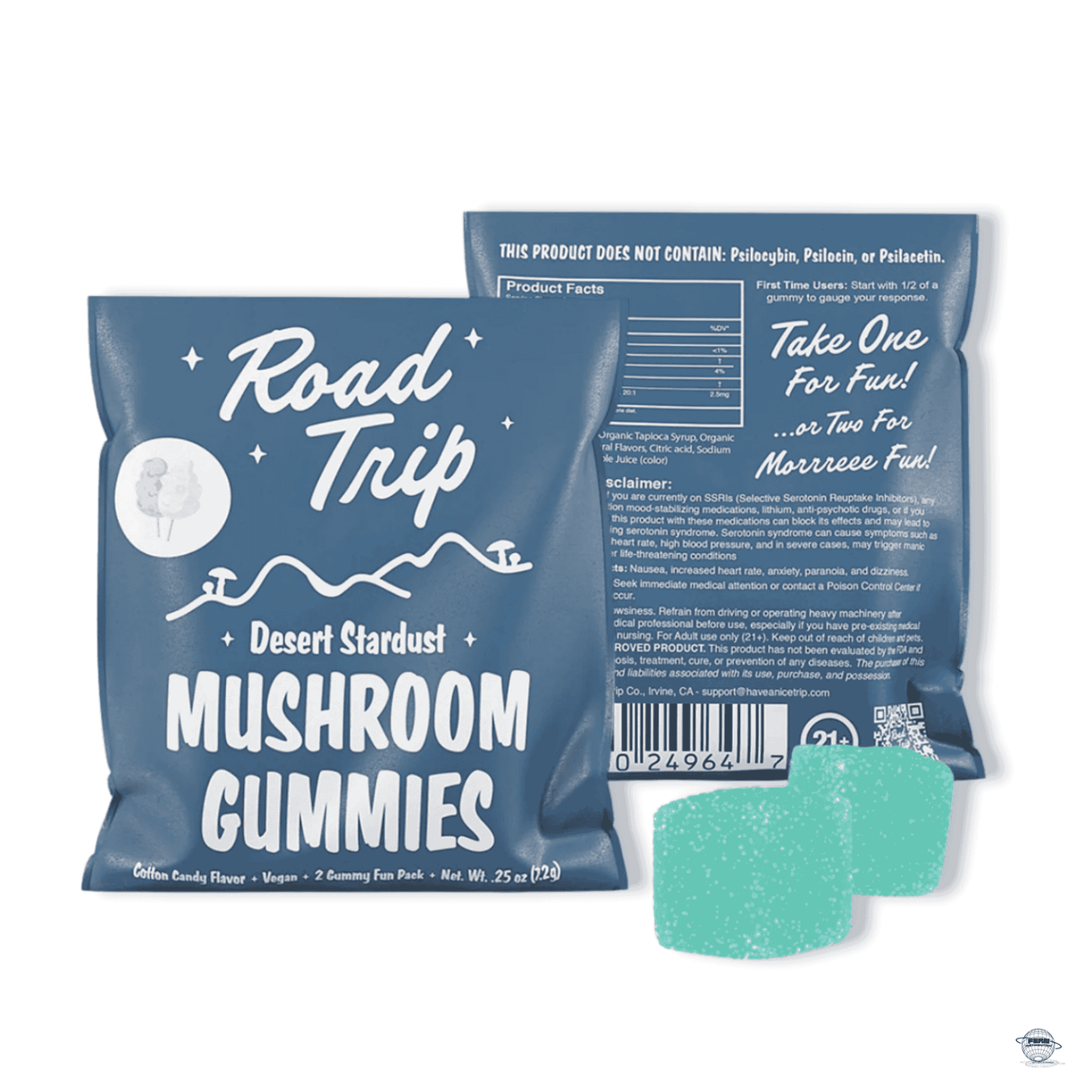Road Trip Mushroom Gummies – 2-Piece Fun Pack