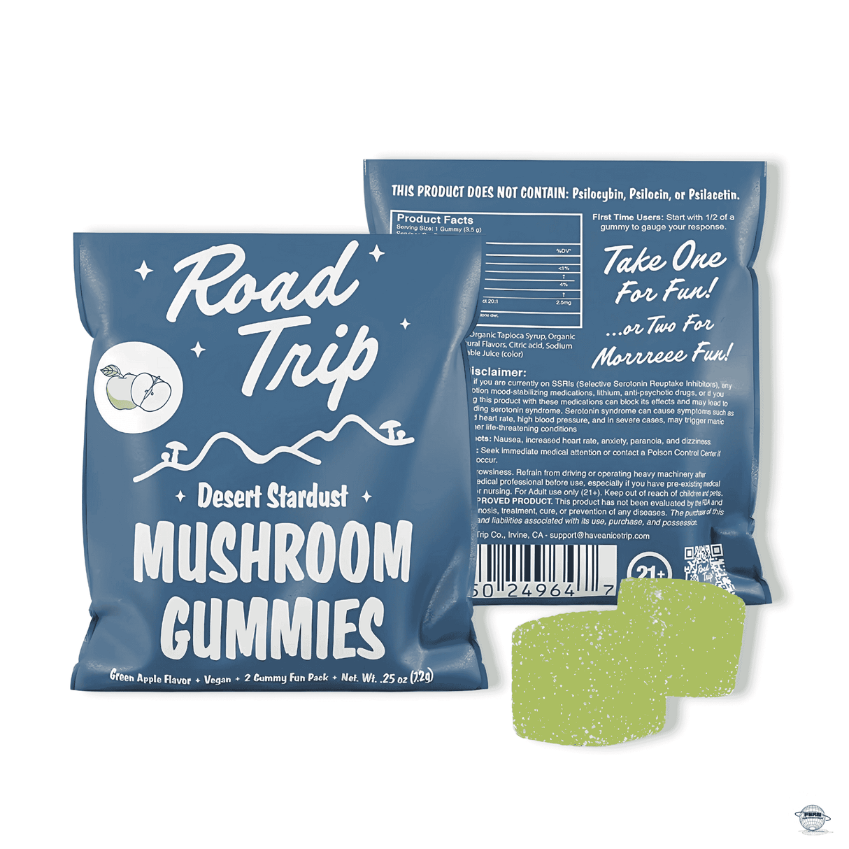 Road Trip Mushroom Gummies – 2-Piece Fun Pack