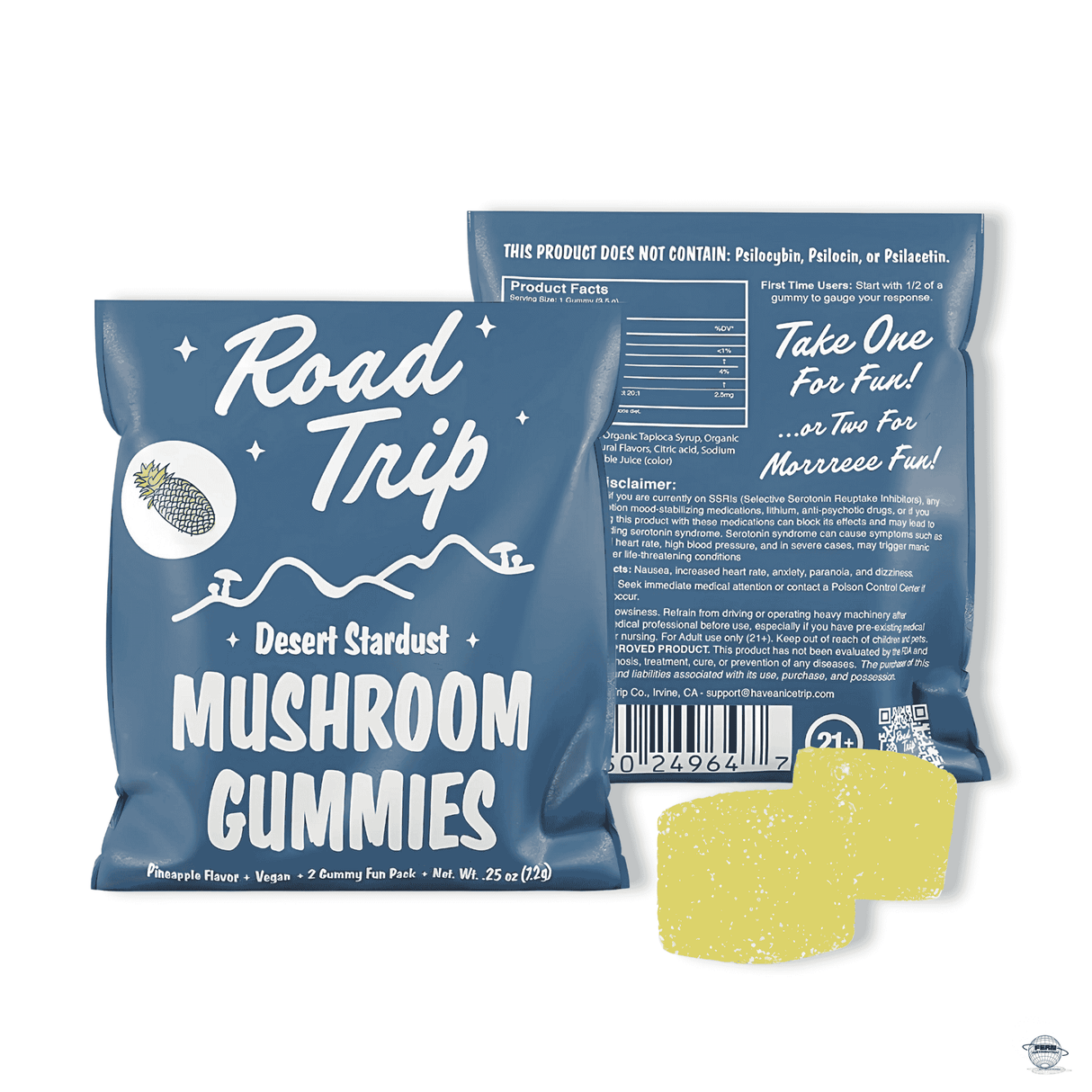 Road Trip Mushroom Gummies – 2-Piece Fun Pack