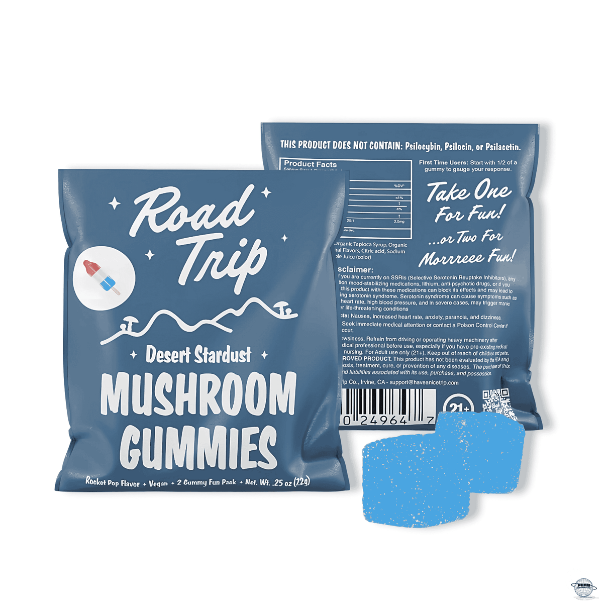 Road Trip Mushroom Gummies – 2-Piece Fun Pack