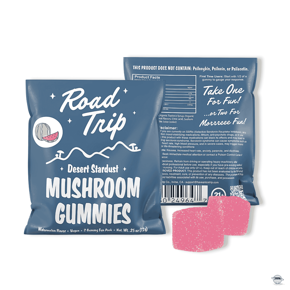 Road Trip Mushroom Gummies – 2-Piece Fun Pack