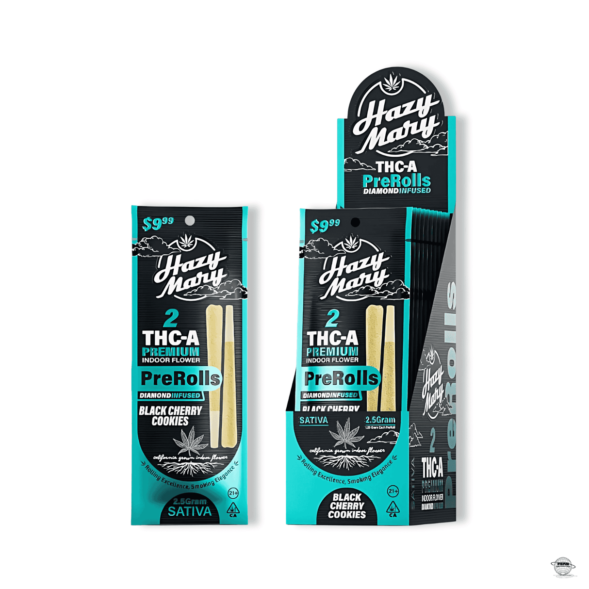 Hazy Mary Premium THCA Diamond 1.25G Pre-Roll – 2 Pack | Sold in 10 Count Display