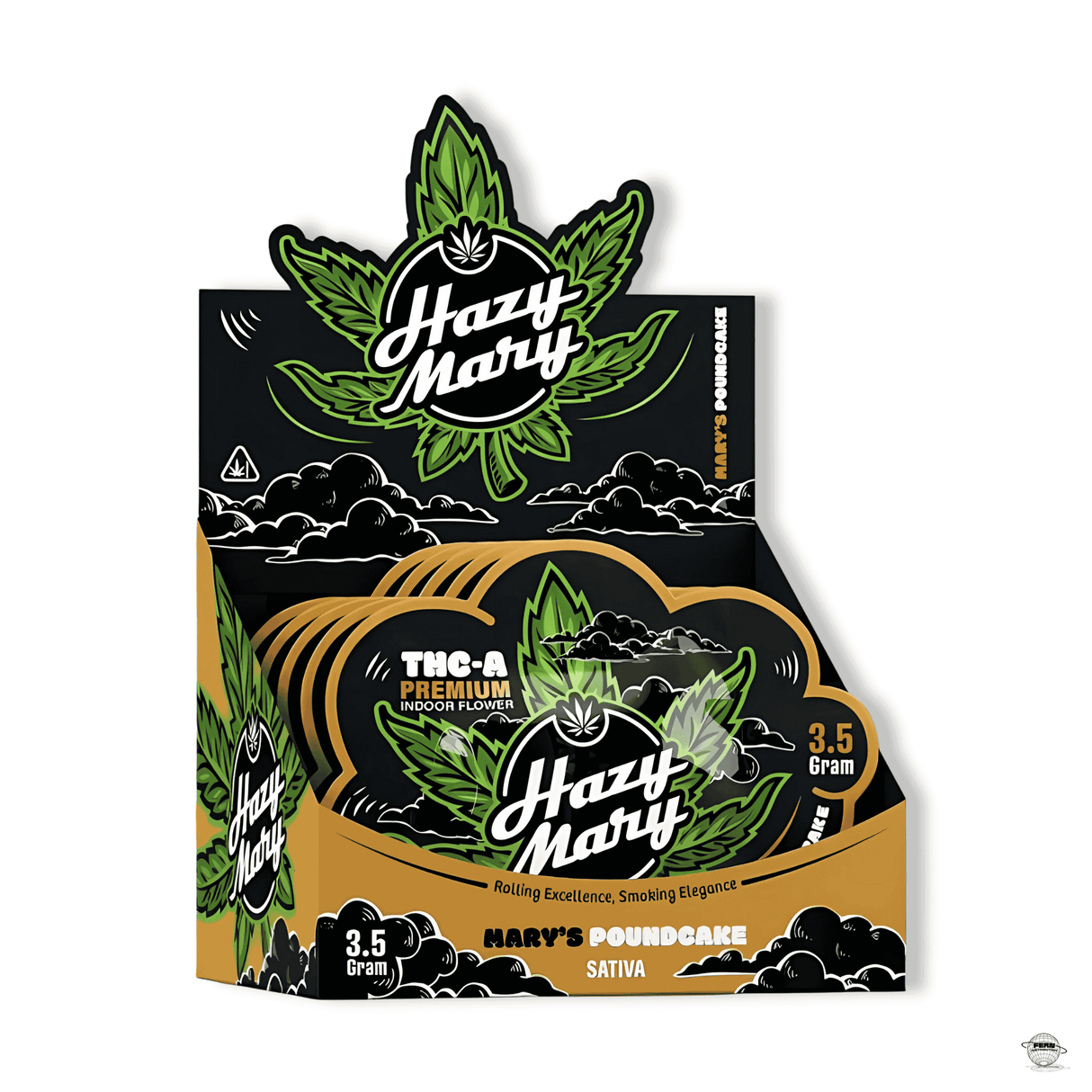 Hazy Mary Premium THCA Indoor Flower – 3.5g Mylar | Sold in 5 Count Box