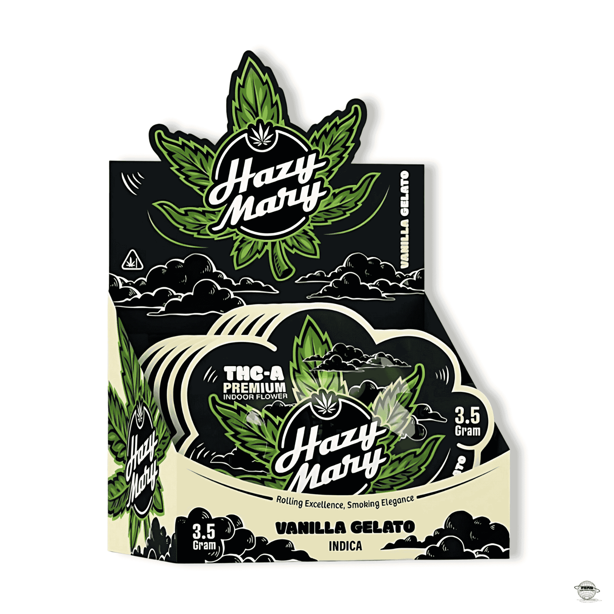 Hazy Mary Premium THCA Indoor Flower – 3.5g Mylar | Sold in 5 Count Box