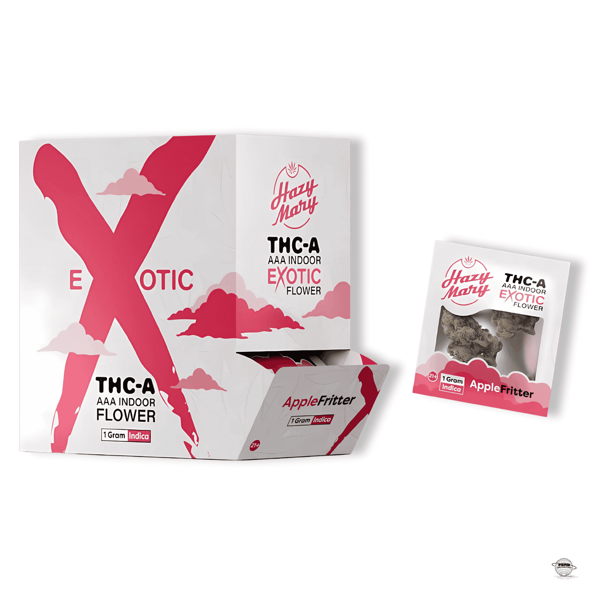 Hazy Mary Premium THCA Exotic Indoor Flower – 1g Mylar | Sold in 20 Count Display