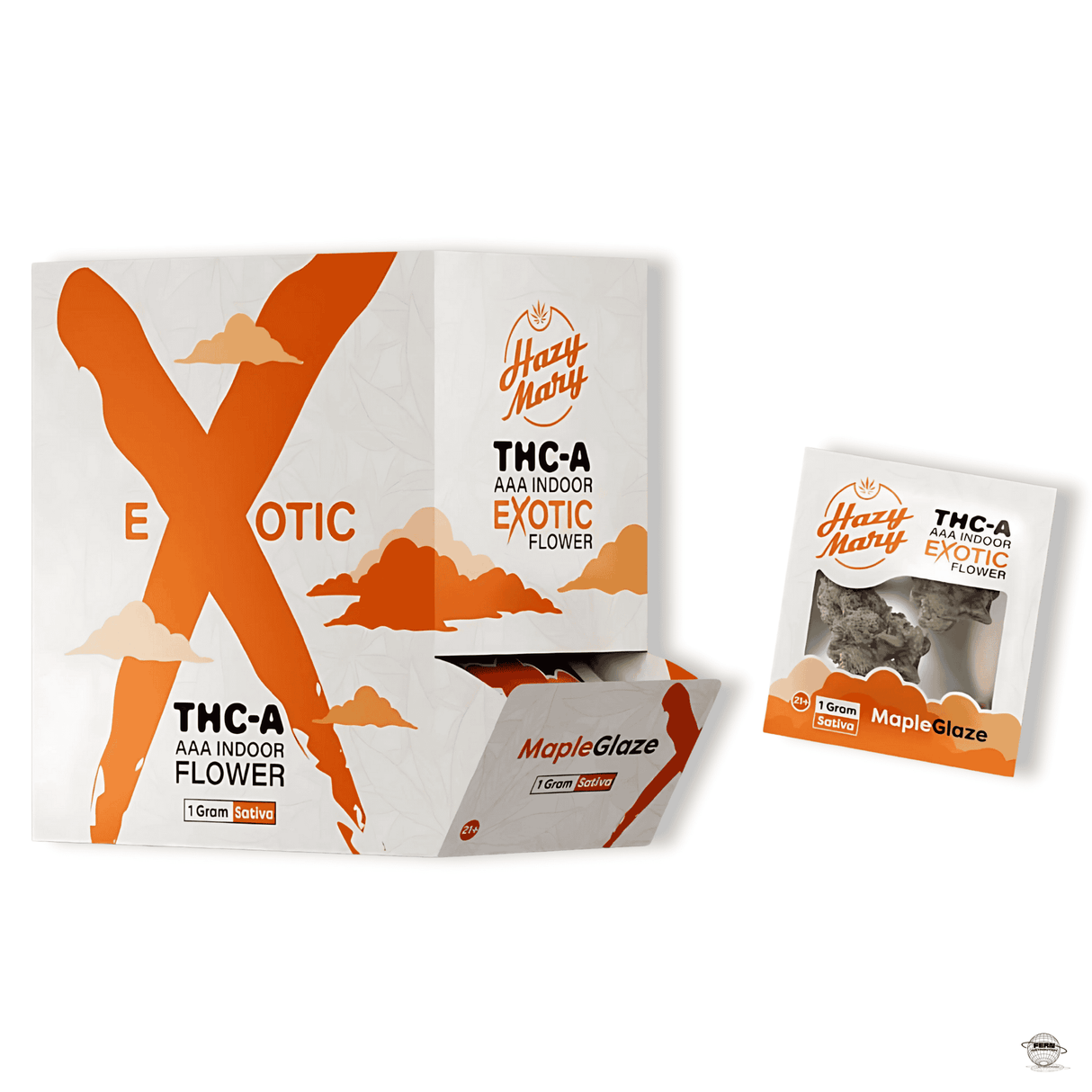 Hazy Mary Premium THCA Exotic Indoor Flower – 1g Mylar | Sold in 20 Count Display