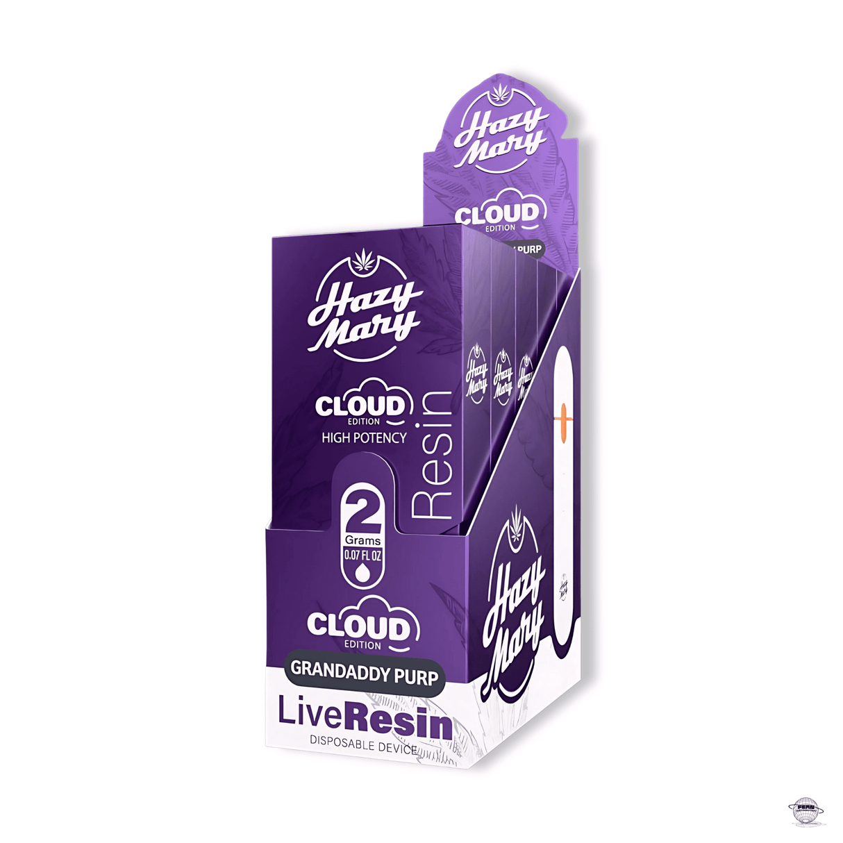Hazy Mary Premium THCA Live Resin Disposable – 2G | Sold in 5 Count Display
