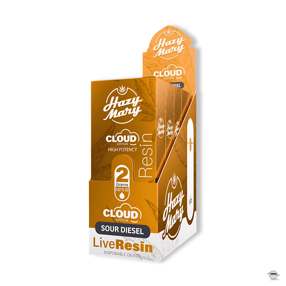 Hazy Mary Premium THCA Live Resin Disposable – 2G | Sold in 5 Count Display