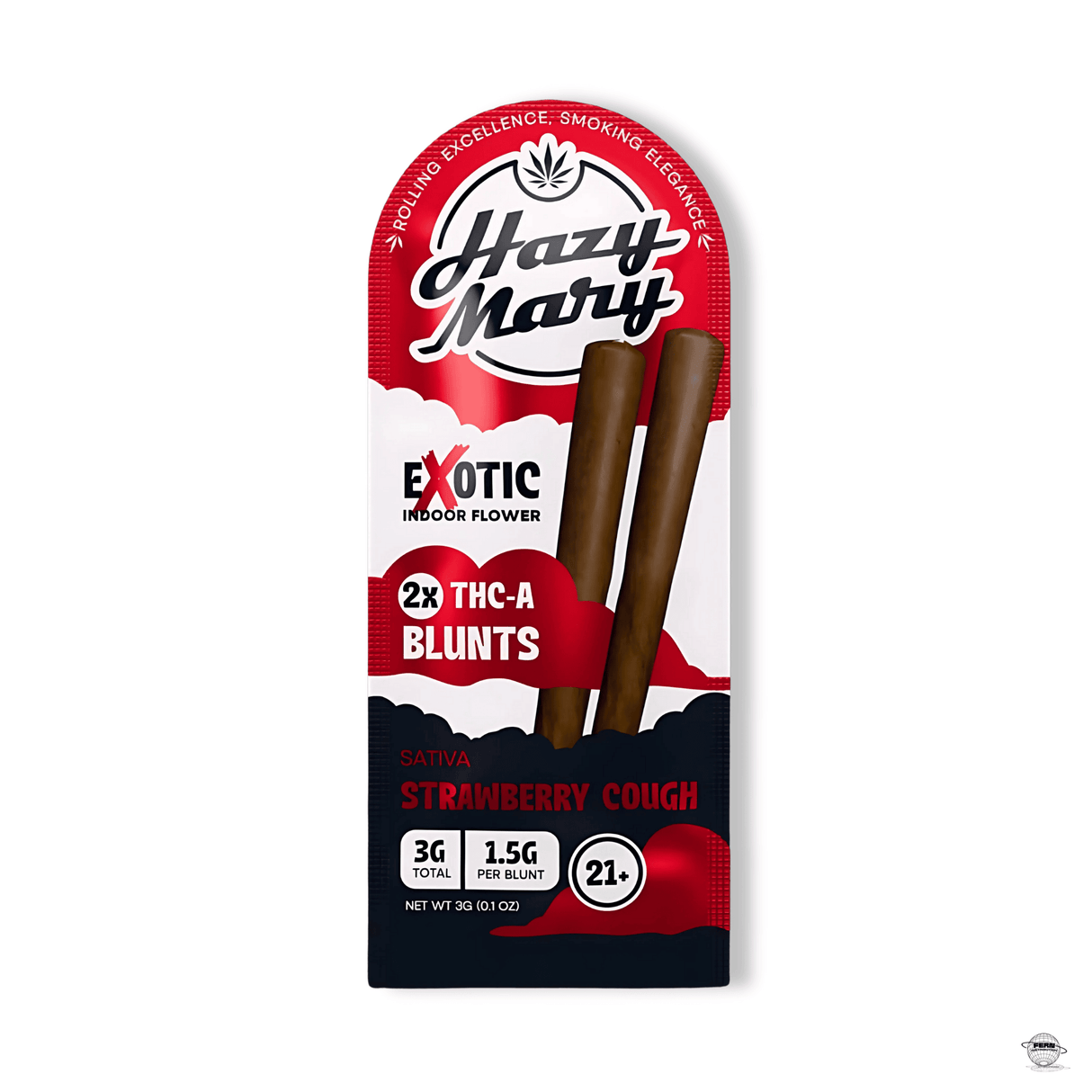 Hazy Mary Premium THCA Exotic Blunts – 2 x 1.5G Blunts | Sold in 10 Count Display