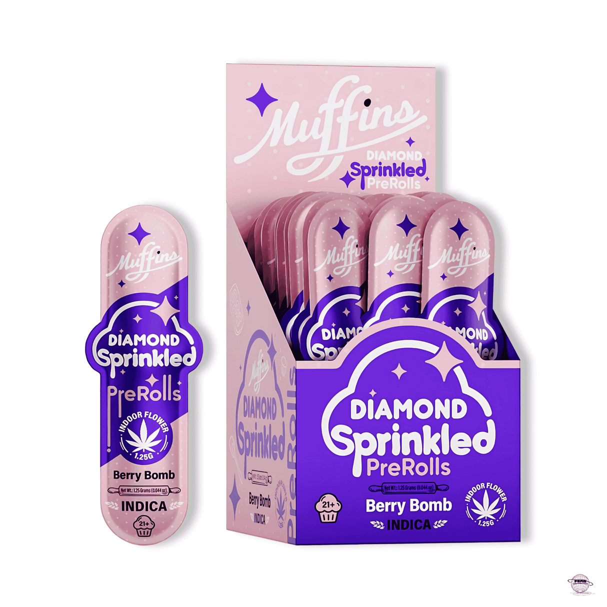 Muffins Diamond Sprinkled THCA Pre-Roll – Single Count | Sold in 50 Count Display