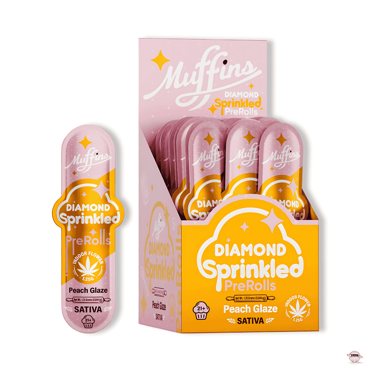 Muffins Diamond Sprinkled THCA Pre-Roll – Single Count | Sold in 50 Count Display