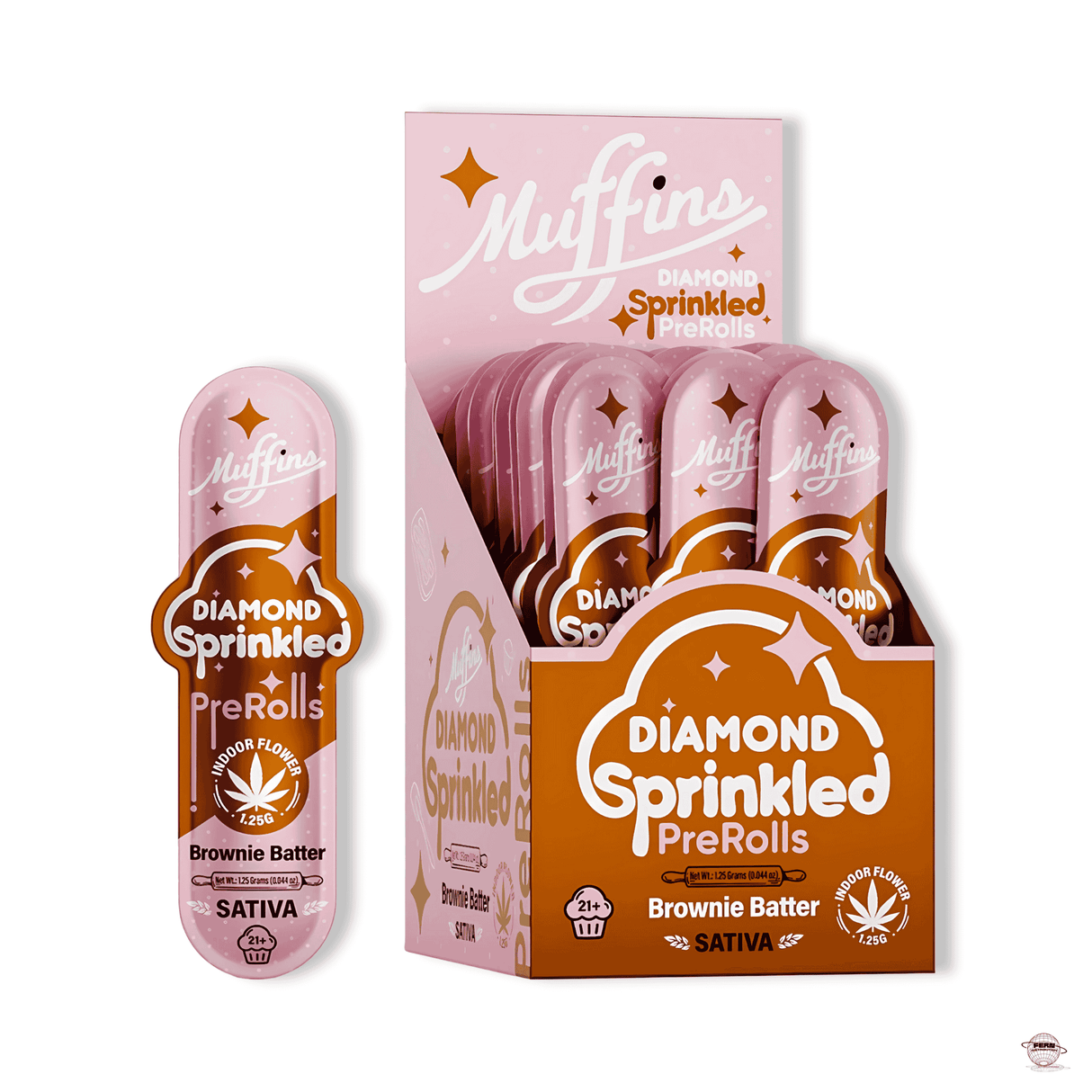 Muffins Diamond Sprinkled THCA Pre-Roll – Single Count | Sold in 50 Count Display