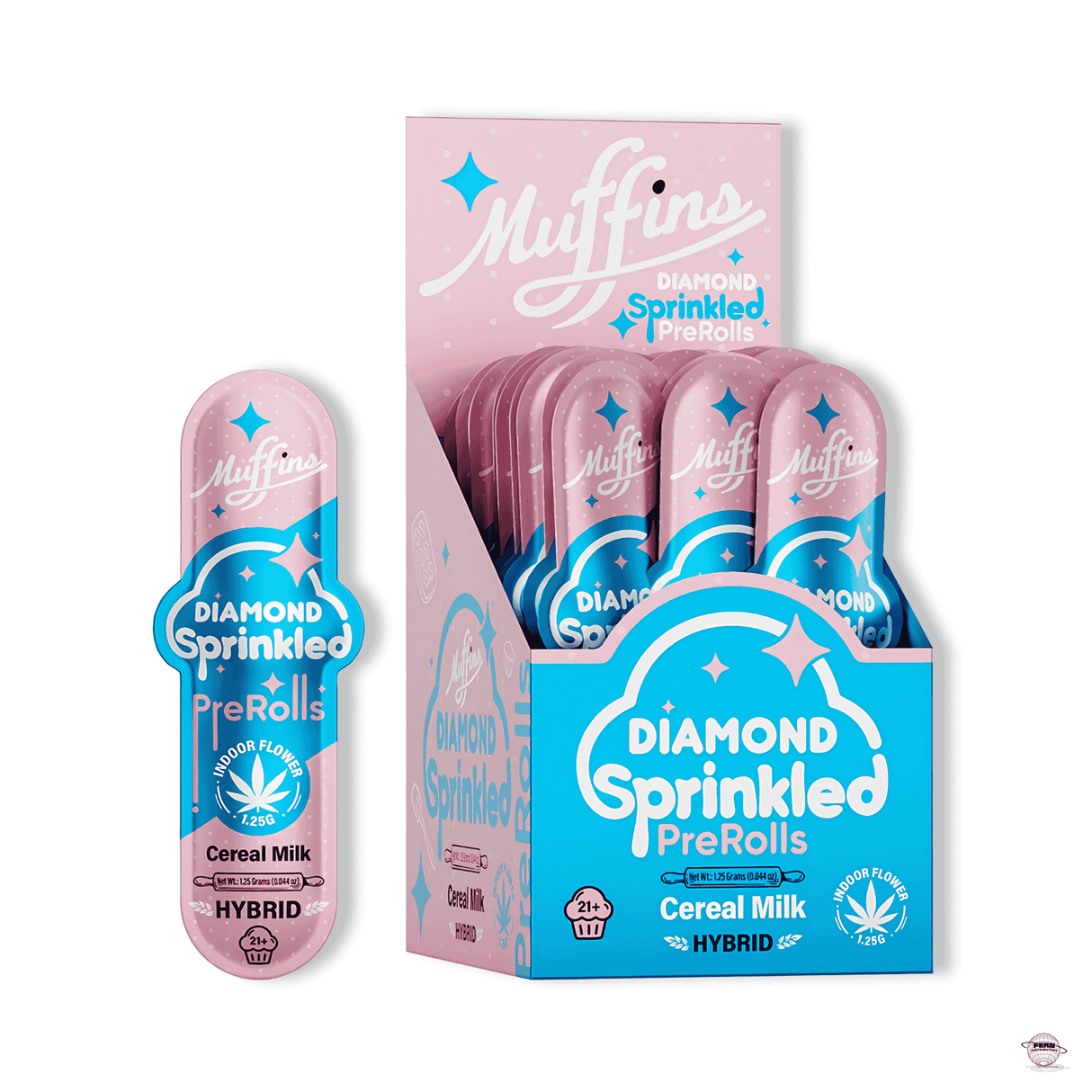 Muffins Diamond Sprinkled THCA Pre-Roll – Single Count | Sold in 50 Count Display