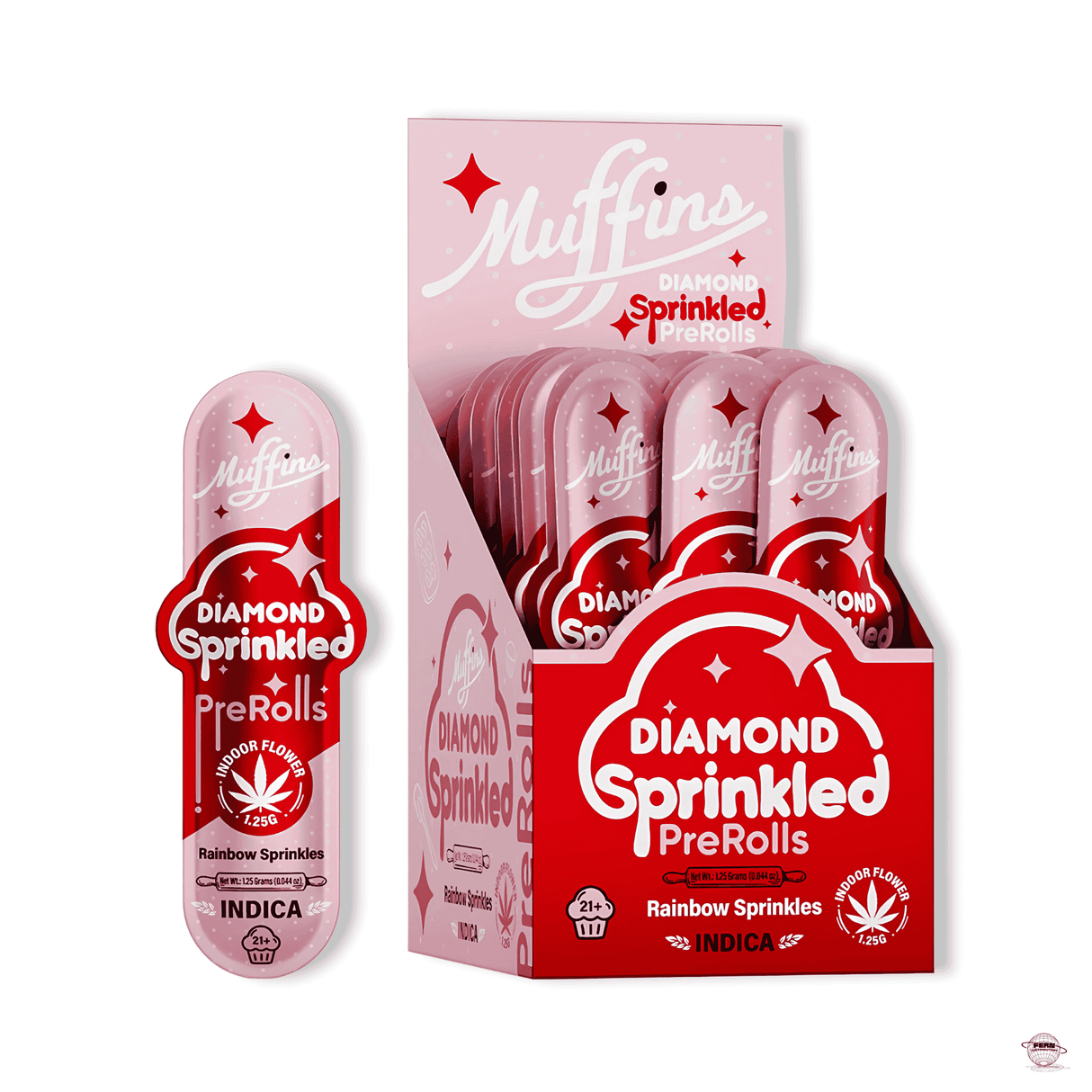 Muffins Diamond Sprinkled THCA Pre-Roll – Single Count | Sold in 50 Count Display