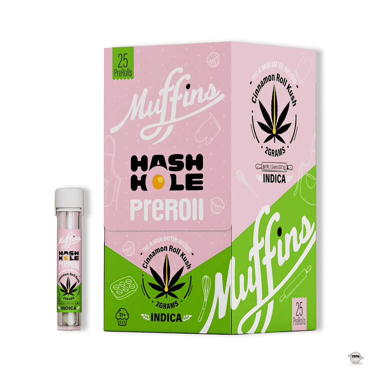 Muffins Hash Hole THCA Pre-Roll – Single Count | Sold in 25 Count Display