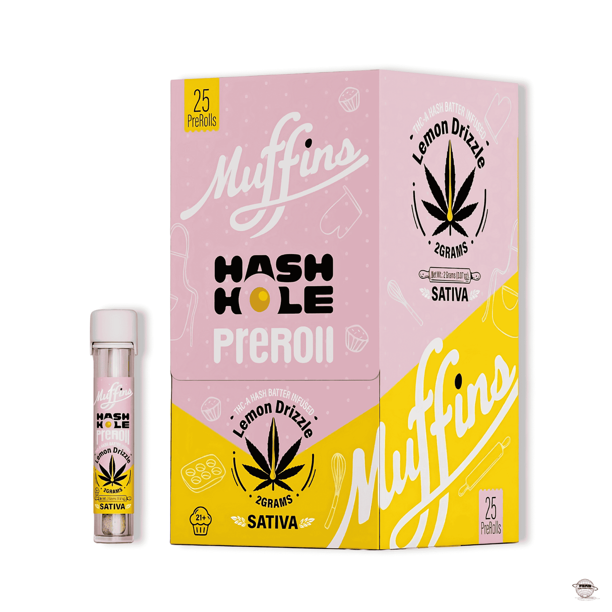Muffins Hash Hole THCA Pre-Roll – Single Count | Sold in 25 Count Display