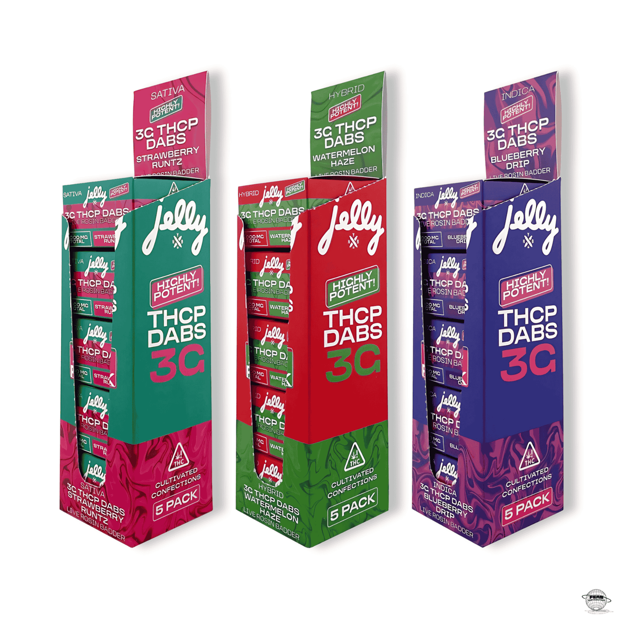 3g THCP Live Rosin Badder – 5-Count Display