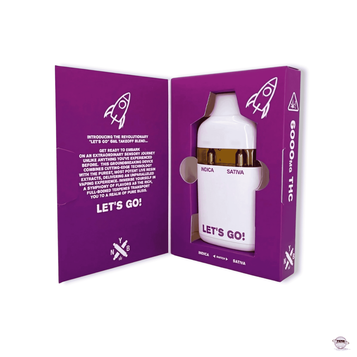 6,000mg Takeoff Blend – 6ML Disposable Vape (5-Count Display)