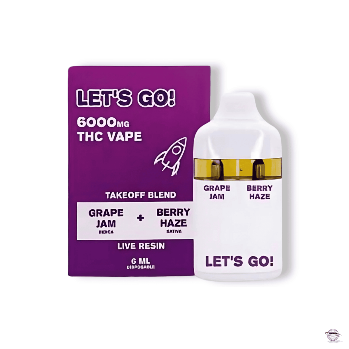 6,000mg Takeoff Blend – 6ML Disposable Vape (5-Count Display)