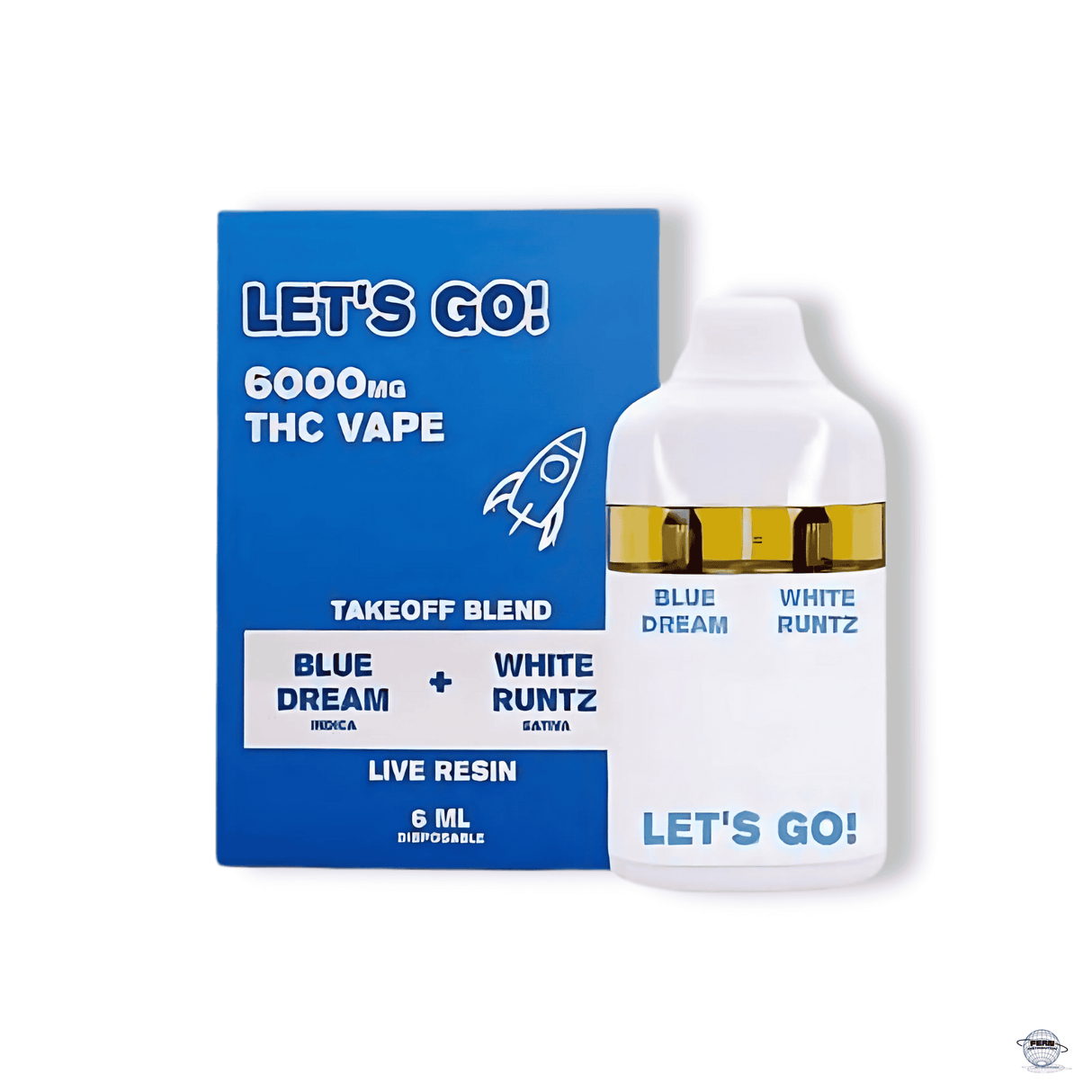 6,000mg Takeoff Blend – 6ML Disposable Vape (5-Count Display)