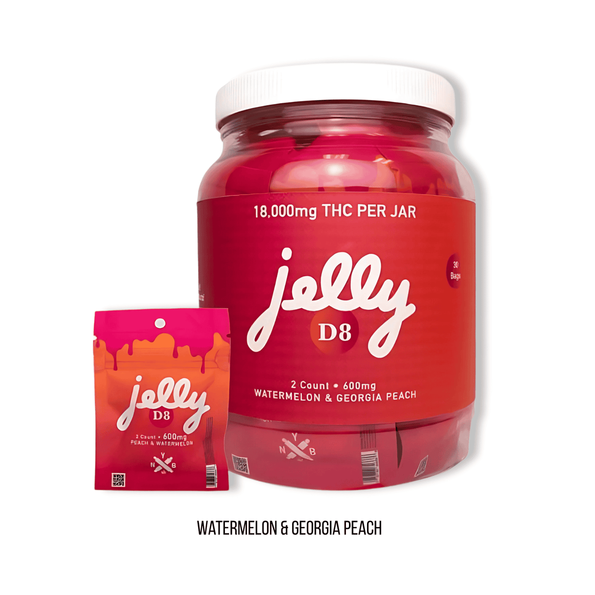 Jelly 18,000MG Delta-8 THC Gummies (2 x 300MG Per Bag)