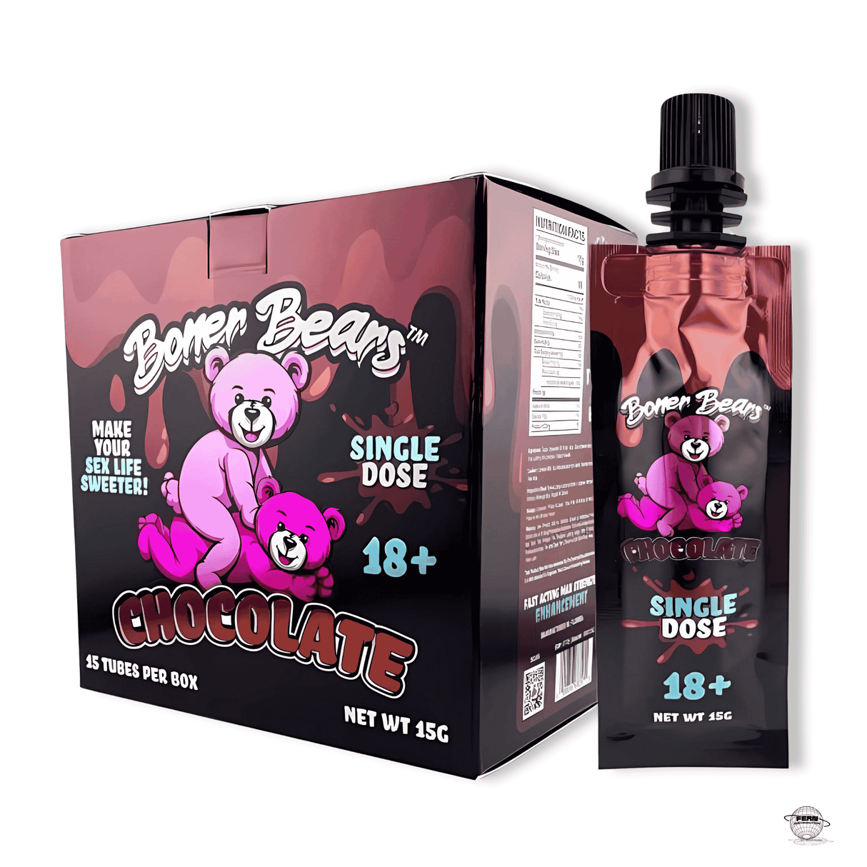 Boner Bears Chocolate Liquid Pouch