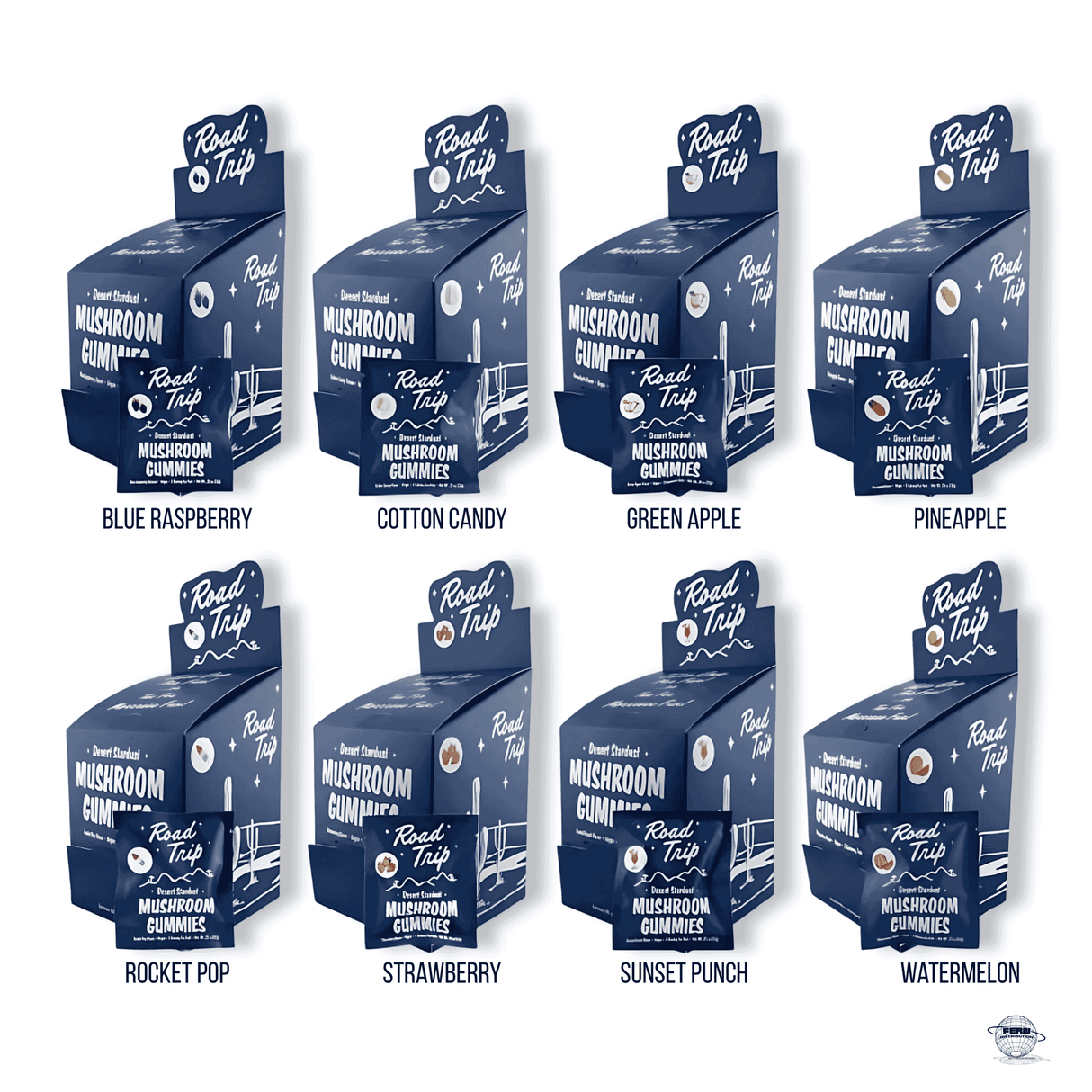 Road Trip Mushroom Gummies – 2-Piece Fun Pack