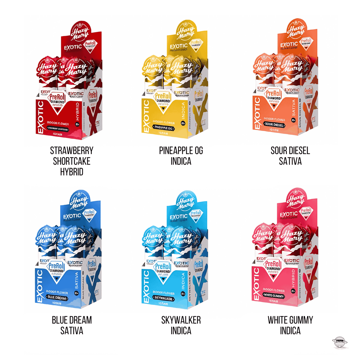 Hazy Mary Premium THCA Exotic 1G Pre-Roll – Single Count