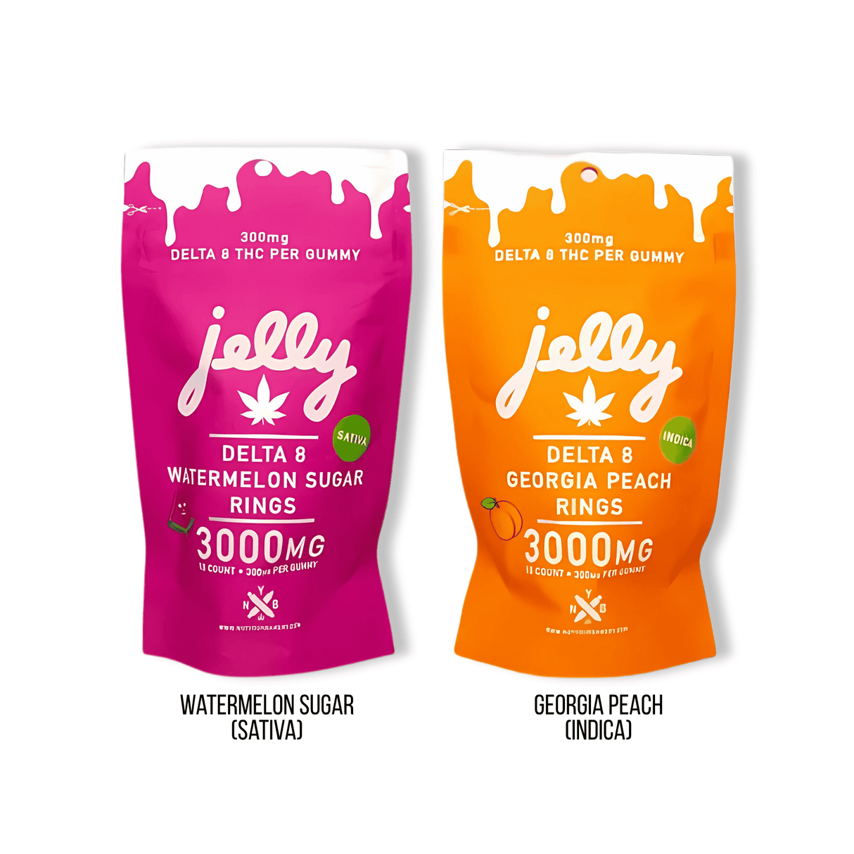 Jelly 3,000MG Delta-8 THC Gummies (300MG Per Gummy)