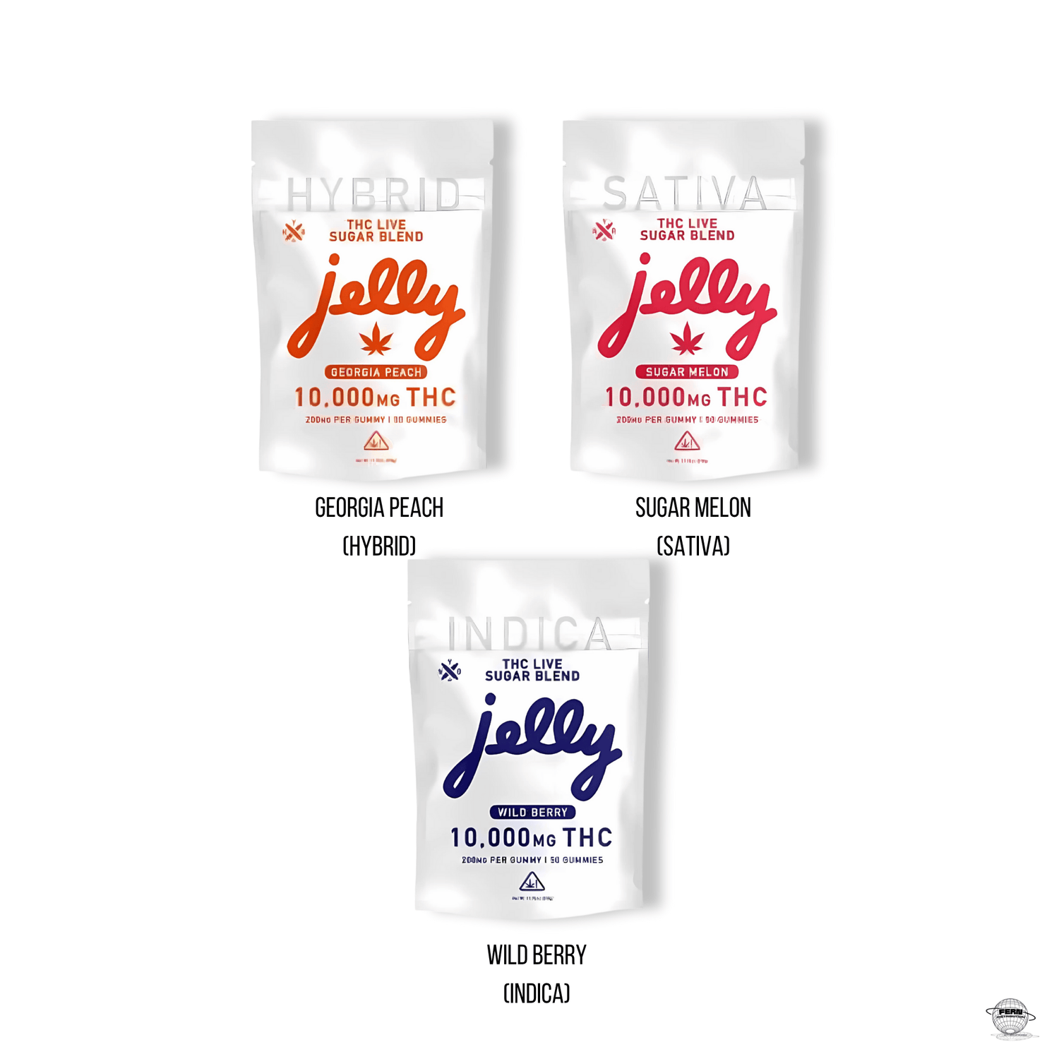 Jelly 10,000 MG THC Live Sugar Blend Gummies