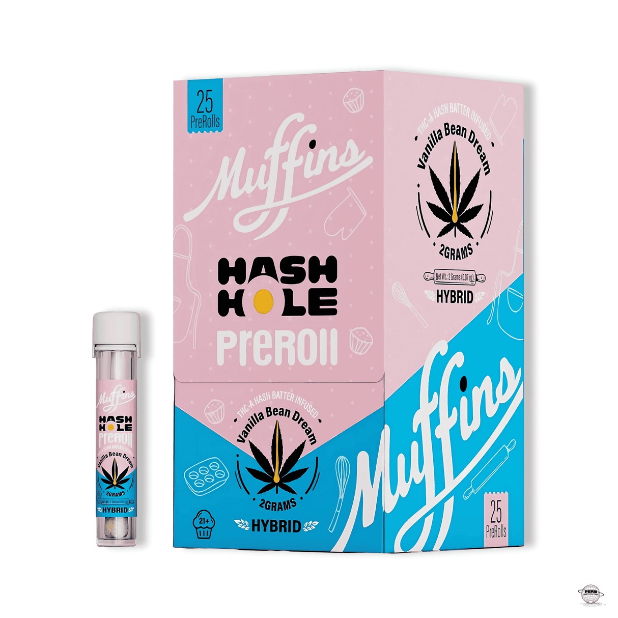 Muffins Hash Hole THCA Pre-Roll – Single Count | Sold in 25 Count Display